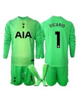 Tottenham Hotspur Guglielmo Vicario #1 Keeper Hjemmedraktsett Barn 2025-26 Lange ermer (+ bukser)